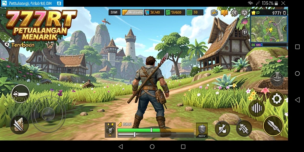 Screenshot gameplay <strong>777RT</strong> menunjukkan aksi seru dalam dunia terbuka.
