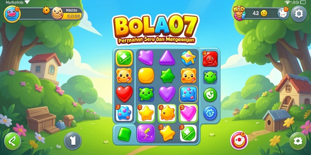 Tampilan gameplay <strong>BOLA07</strong> yang menampilkan keseruan mencocokkan bola.