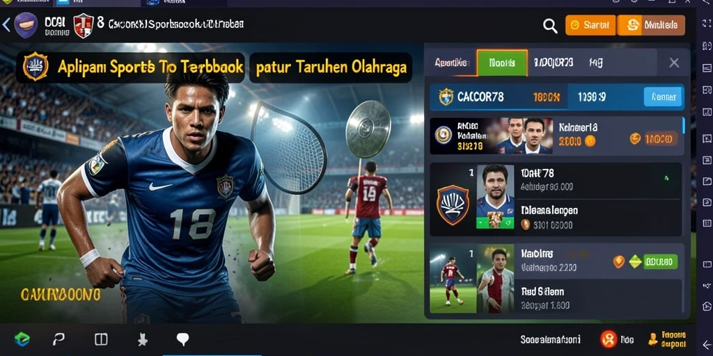 Tampilan gameplay CACOR78 dengan berbagai taruhan olahraga yang menarik.