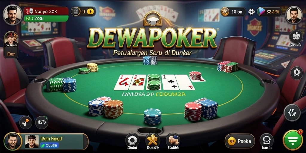 Tampilan menarik dari gameplay DEWAPOKER yang seru.