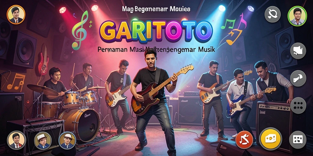 Tampilan gameplay GARITOTO yang menampilkan permainan musik yang seru.