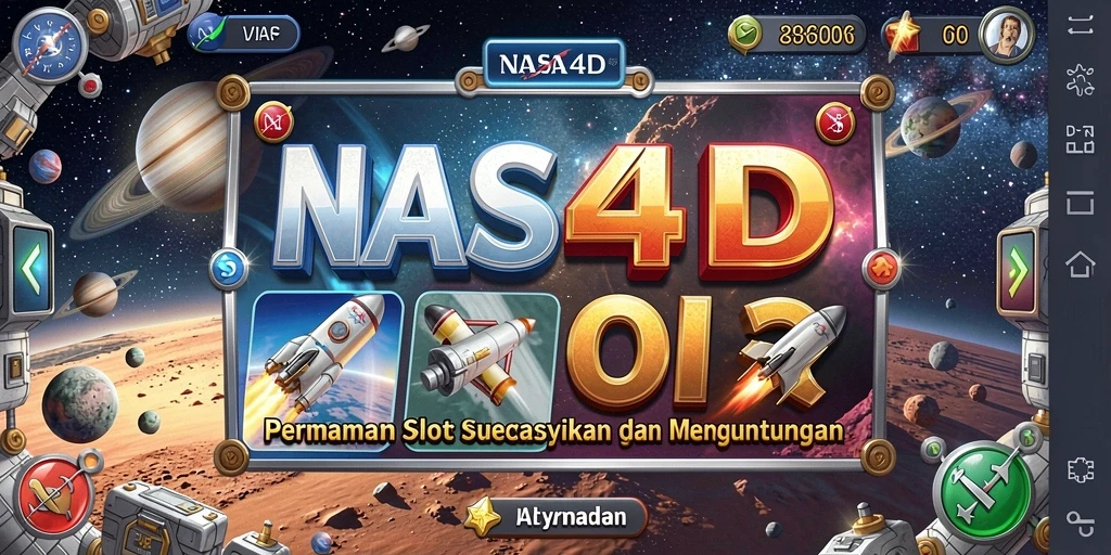 Tangkapan layar gameplay Slot NASA4D yang mengasyikkan dan penuh warna.