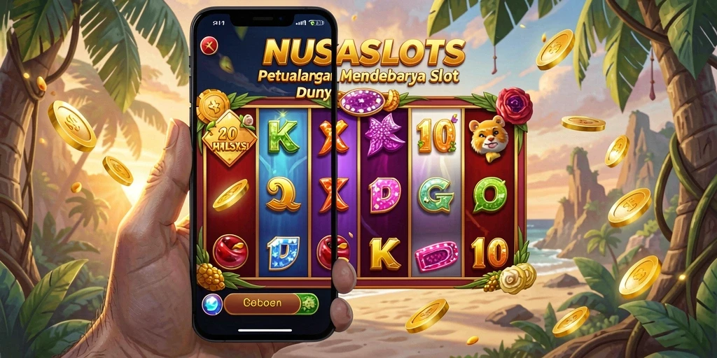 Tampilan gameplay NUSASLOTS yang mendebarkan dan penuh warna.
