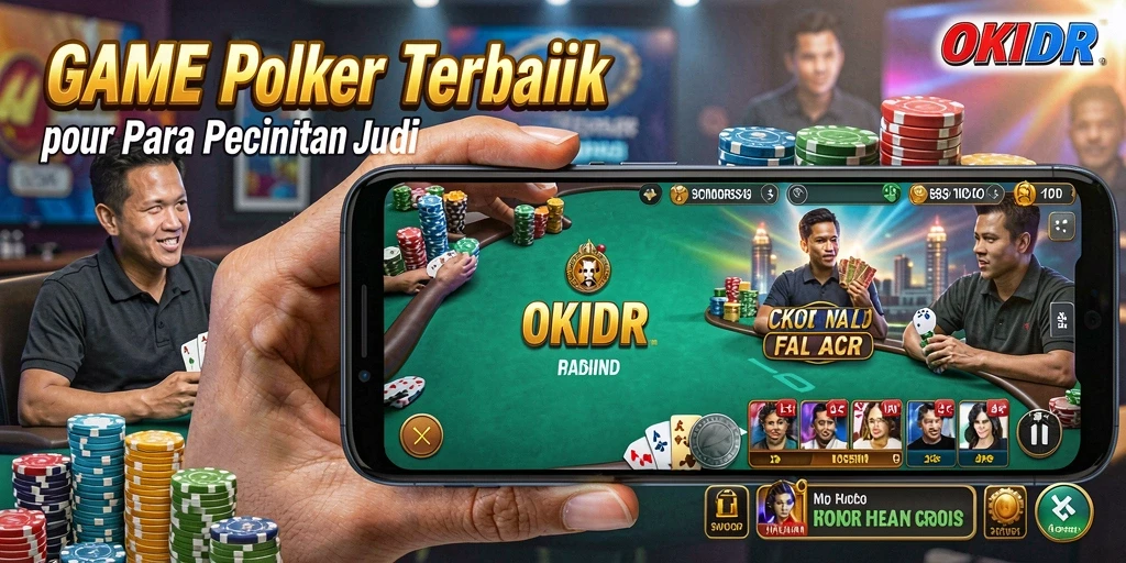 Screenshot gameplay OKIDR yang menunjukkan aksi seru permainan Poker.