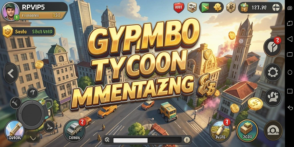 Tangkapan layar utama RPVIP5 menampilkan gameplay seru game Tycoon.