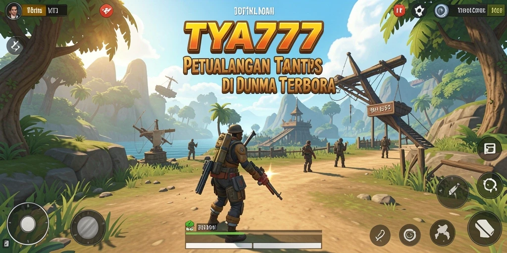 Screenshot TYA777 menunjukkan pemain menjelajahi dunia terbuka yang luas.